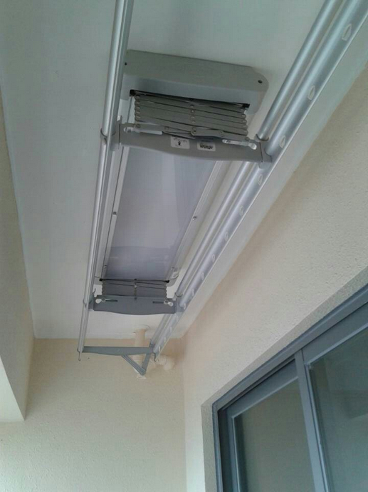 晾霸M5系列智能電動晾衣架，電動晾衣機安裝實景1